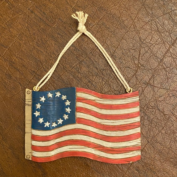 Hallmark Other - 2001 Vintage Hallmark Keepsake Ornament- America For Me Colonial Flag